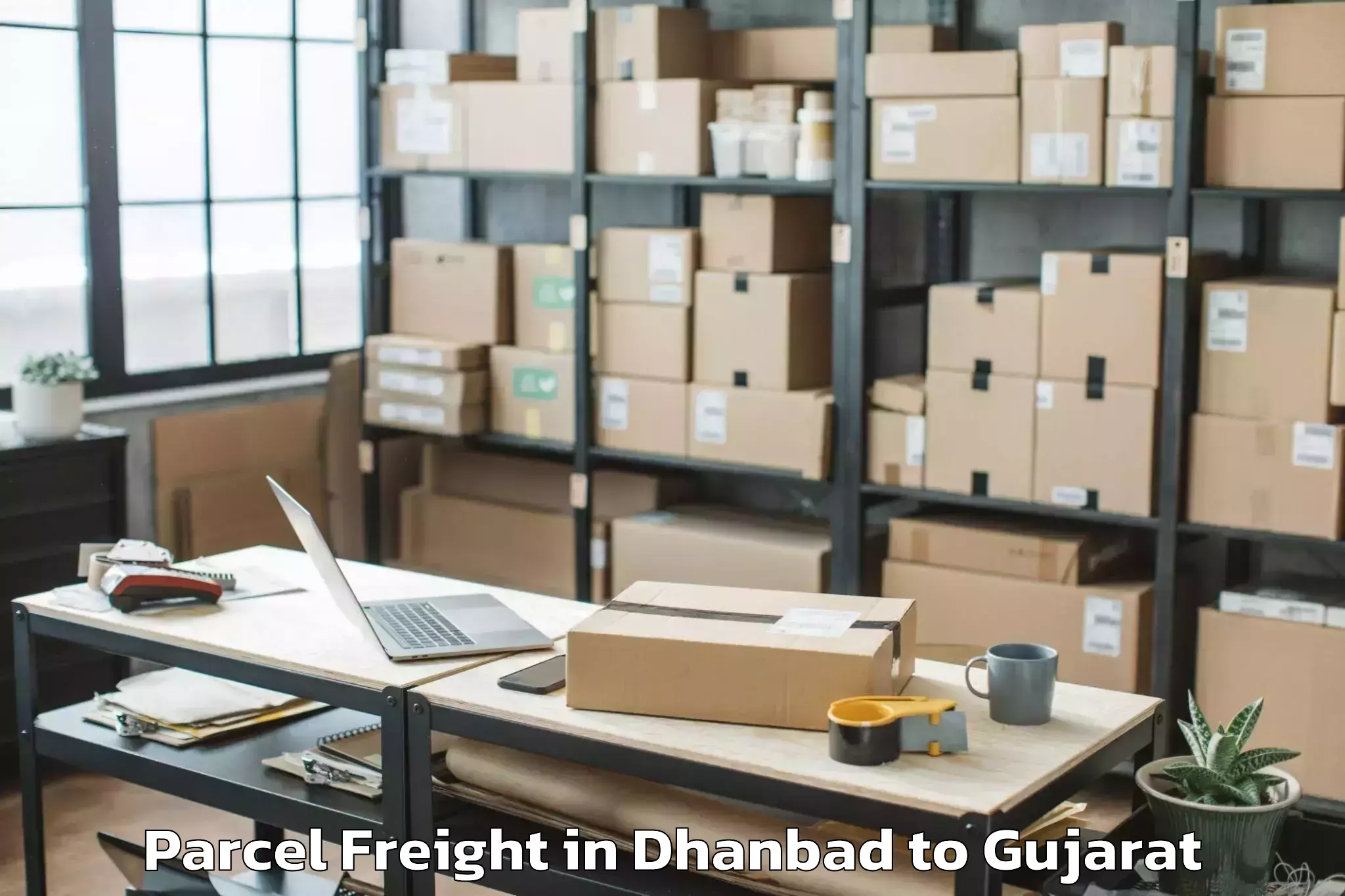 Dhanbad to Thasra Parcel Freight